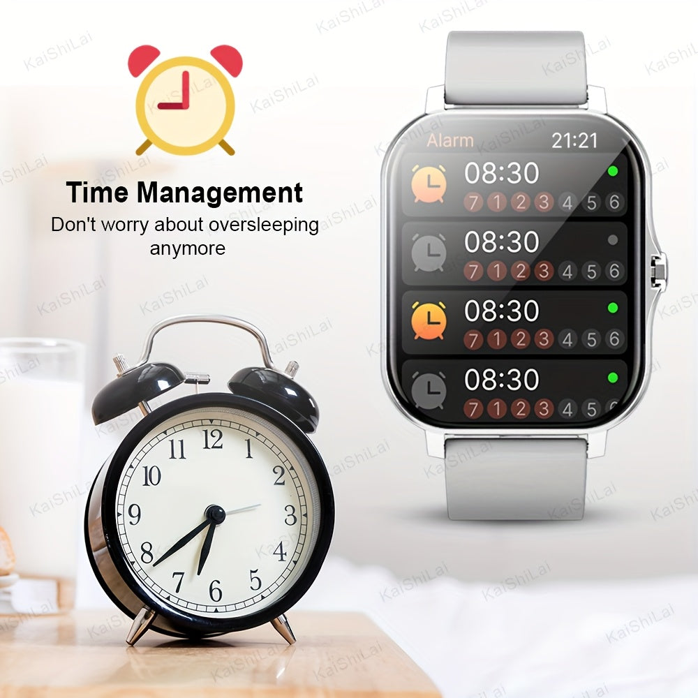 2025 1.83-Inch Smartwatch with Wireless Calling, Exercise Modes, Weather Forecast and Notifications for Android and iPhone