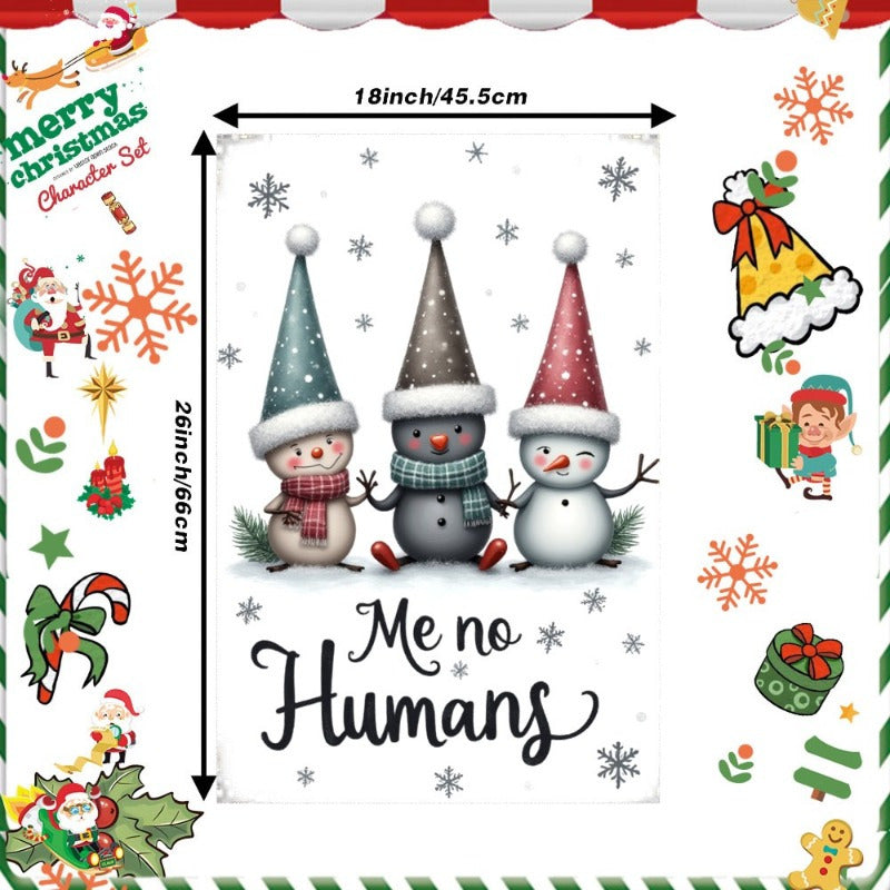 Festive Snowflake Christmas Tree Kitchen Towel 45x66cm Soft Polyester Durable