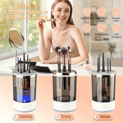 USB-Powered Makeup Brush Cleaner Odorless Battery-Free Electric Device for Home Office School