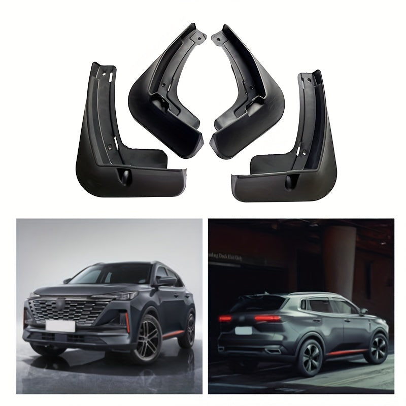 Car Mudguards 4-Pack for SUV Front and Rear Plastic Fenders