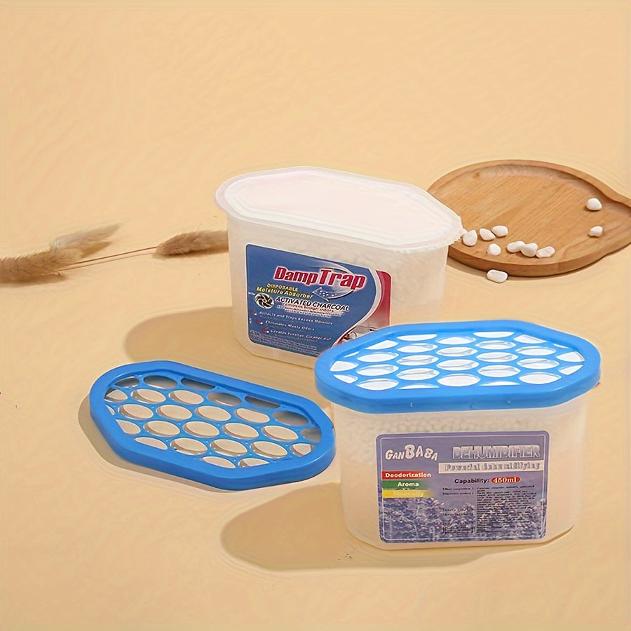 Caja deshumidificadora con absorbente de humedad de 200g y aroma a lavanda para armarios y espacios interiores