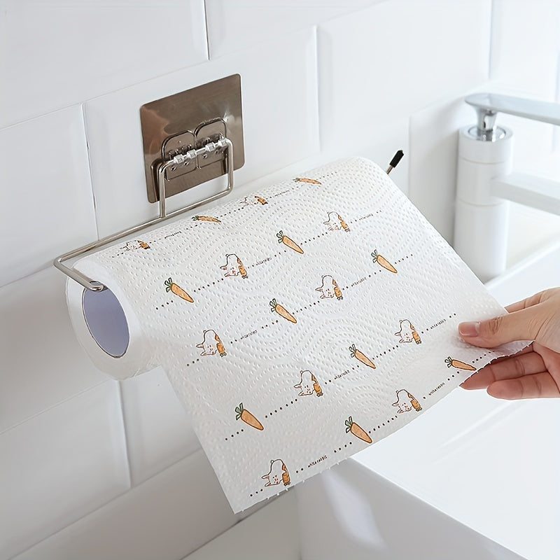 Soporte de papel de cocina de acero inoxidable colgador para baño y sala de estar