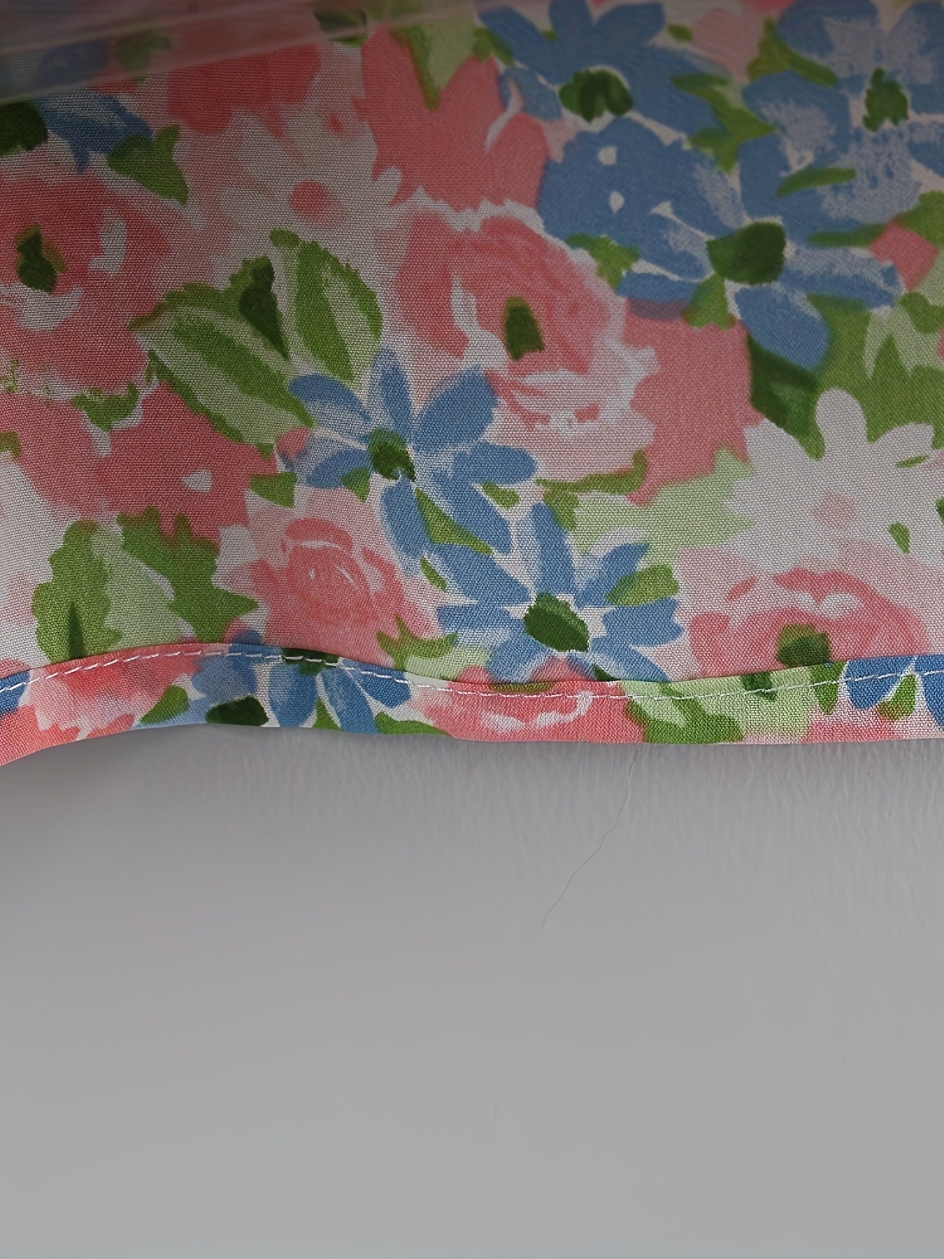 Baby Girls Floral Dress Set Summer Sleeveless Polyester with Hat Ages 0-3