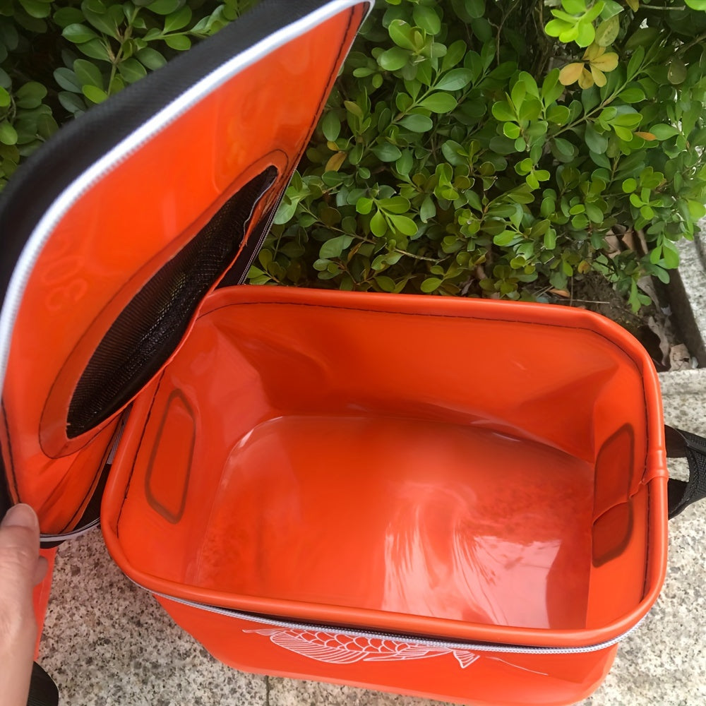 Waterproof EVA Fishing Tackle Storage Bag with Shoulder Strap for Outdoor Gear Camping Jewelry Beading Supplies