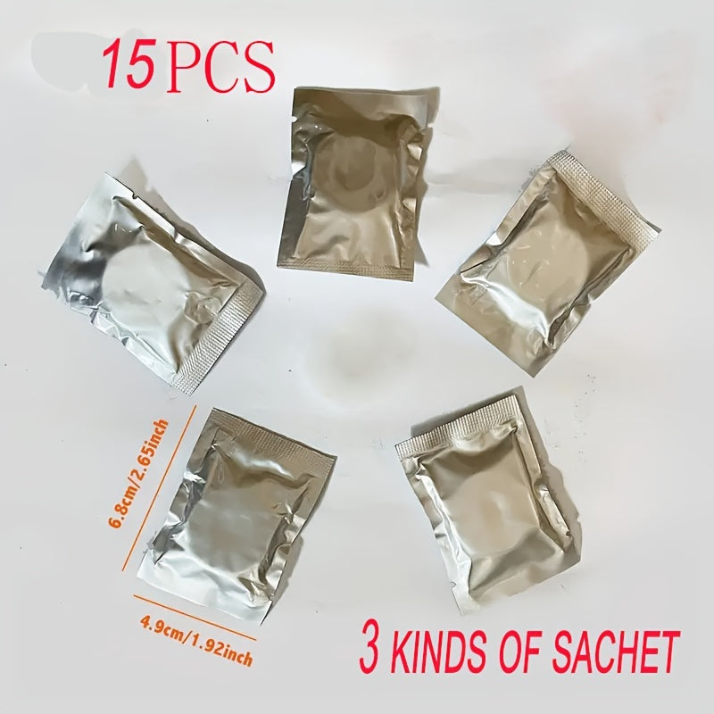 15 dona dumaloq plastik tutun qabul qilish uchun choʻntak filtri padlari tutun yutish matlari