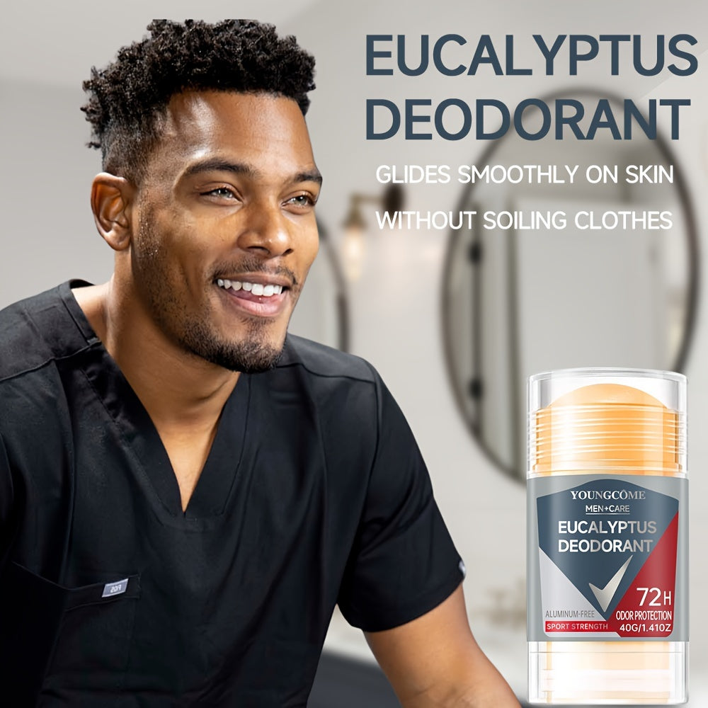Men's Eucalyptus Deodorant Aluminum-Free 72H Odor Protection 40G