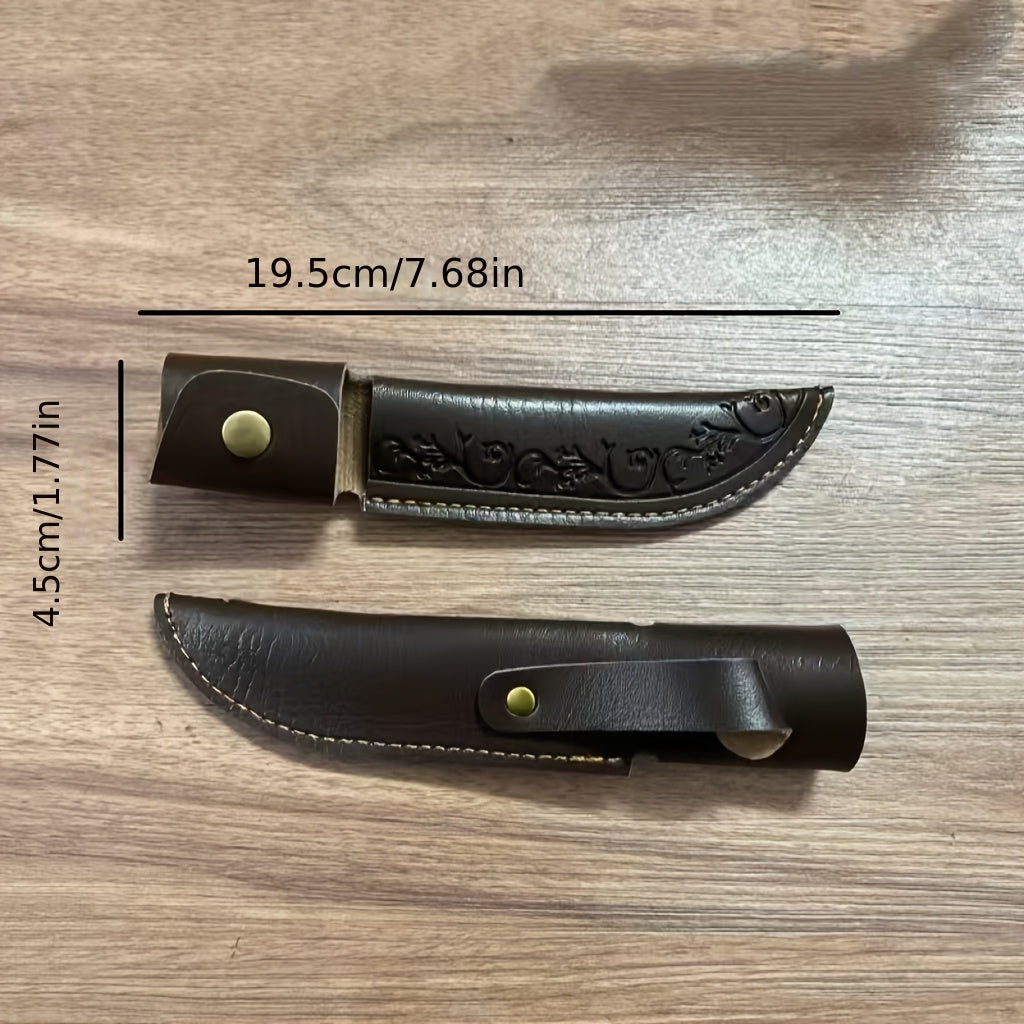 Chef Knife Sheath Premium Faux Leather Outdoor PU Protective Carry Case for Utility Knife