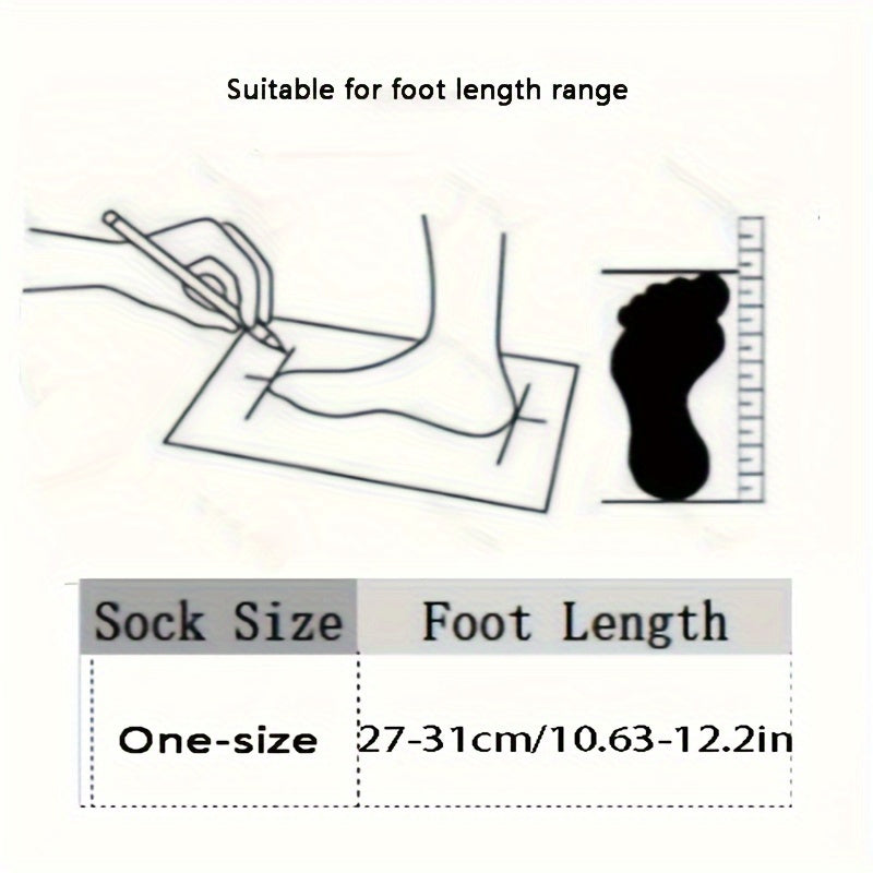 Plus Size Men's Breathable Crew Socks Summer Thin Sweat-Absorbing Pack of 5