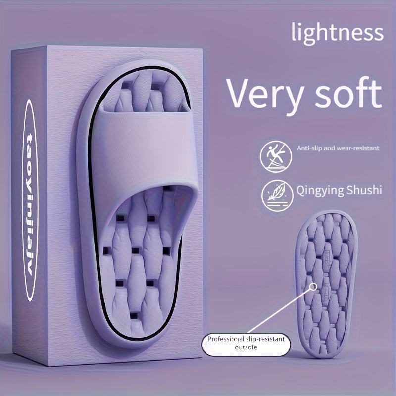 Unisex EVA Slippers Non-Slip Minimalist Stripes House Beach Footwear