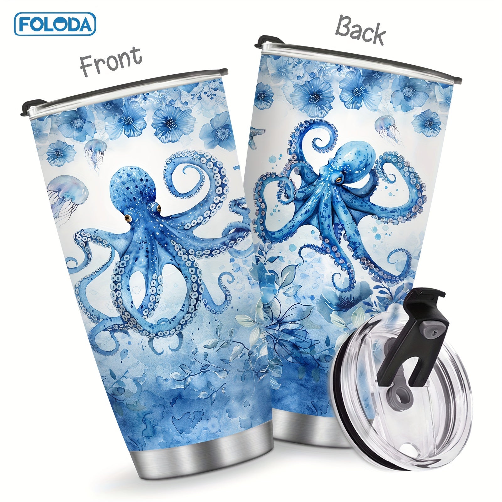 Stainless Steel Travel Mug with Sea Turtle Design for Women