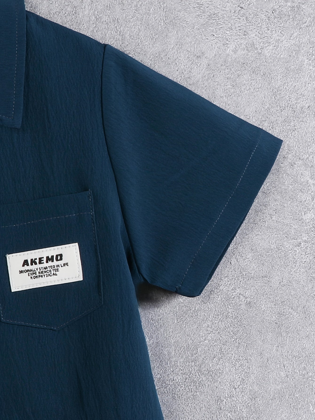 Kids' Summer Outfit Set Boys Short Sleeve Button-Down Shirt and Shorts Polyester Breathable Casual