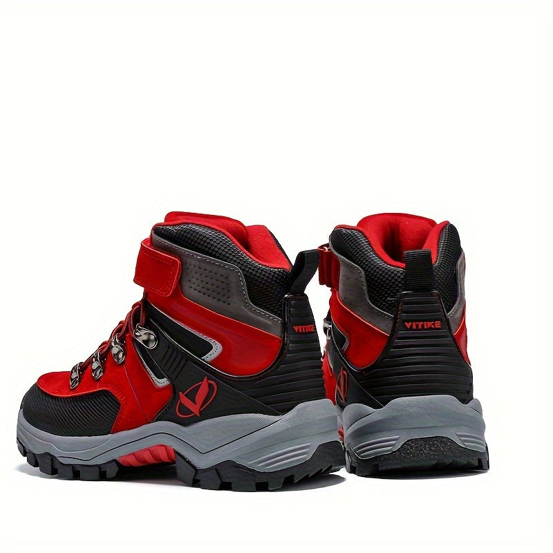 Kids Winter Hiking Boots Boys Girls Waterproof Warm Lining TPR Sole Outdoor Trekking