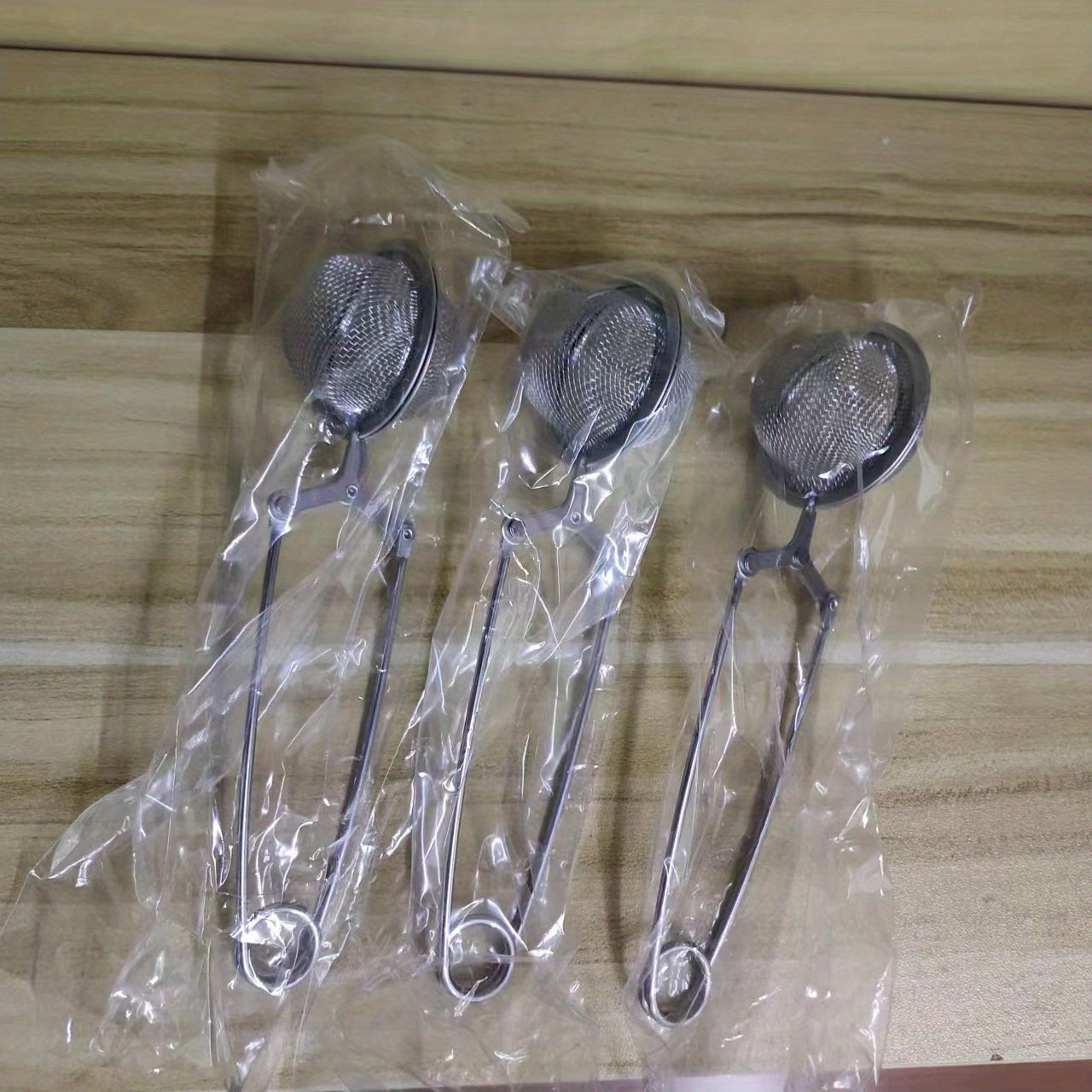 Large 3-Piece Stainless Steel Tea Strainer Set with Handle for Loose Leaf Tea Brewing