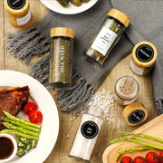 Набор из 12 герметичных стеклянных банок для специй объемом 120 мл с солонками и перечницами с крышками-лейками