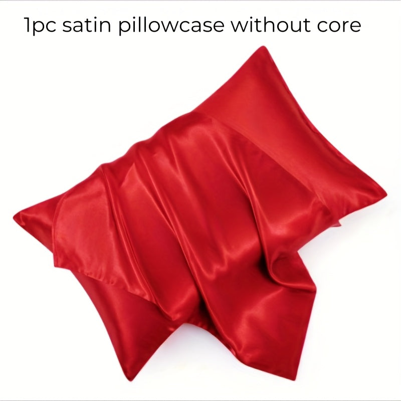 Satin Pillowcase for Home Comfort with Envelope Closure Soft Skin Friendly