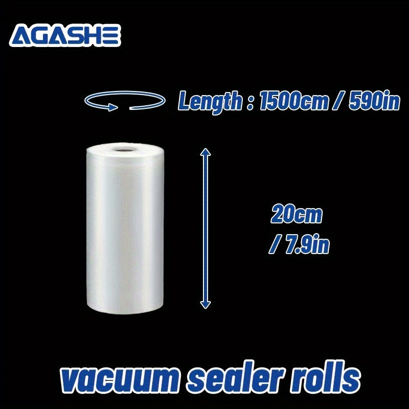 Vakuum yopishtiruvchi rulolar, juda katta, 1500cm, BPAsiz, yetti qatlamli ko-ekstrudlangan oziq-ovqatni saqlash uchun
