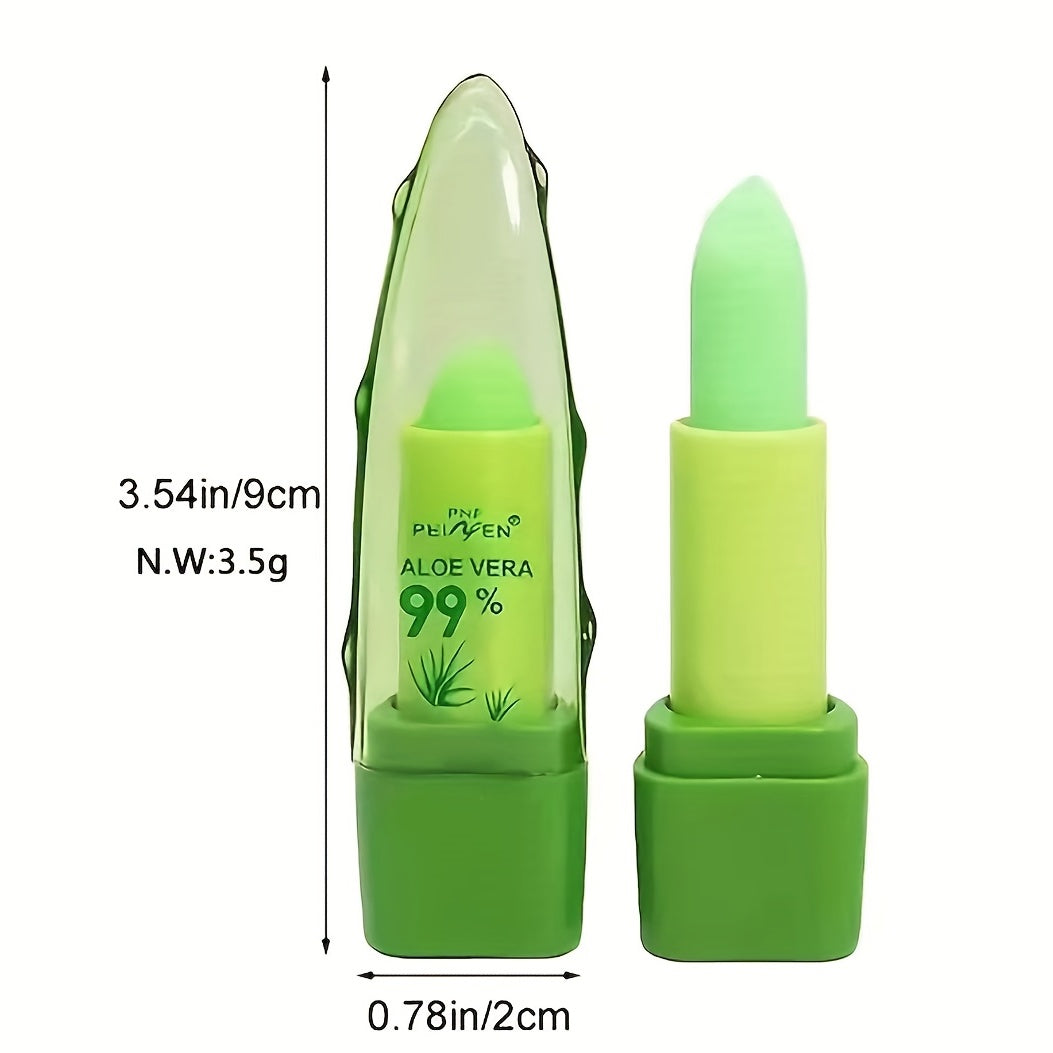 Unisex Long-Lasting Hypoallergenic Shimmery Lip Balm with Aloe Vera
