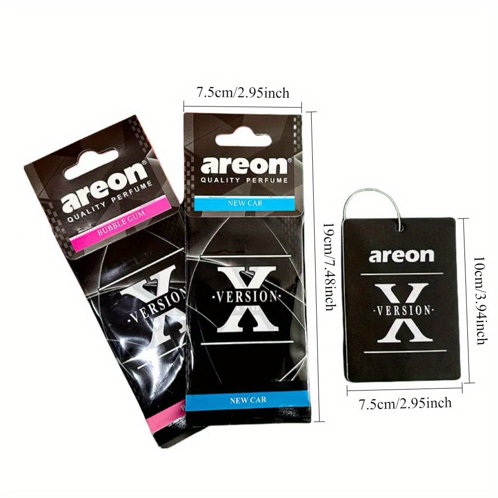 6Pcs Car Fragrance Pendant Indoor Aroma Tablets Wardrobe Hanging Charms