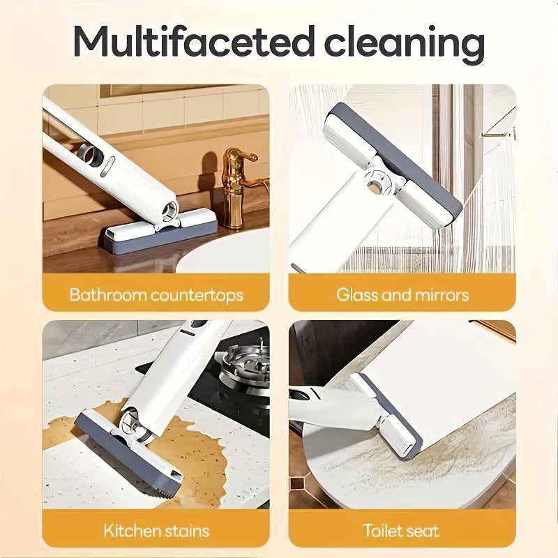 Mini Sponge Mop Set 3 Pieces with Replacement Heads for Floors Walls and Windows