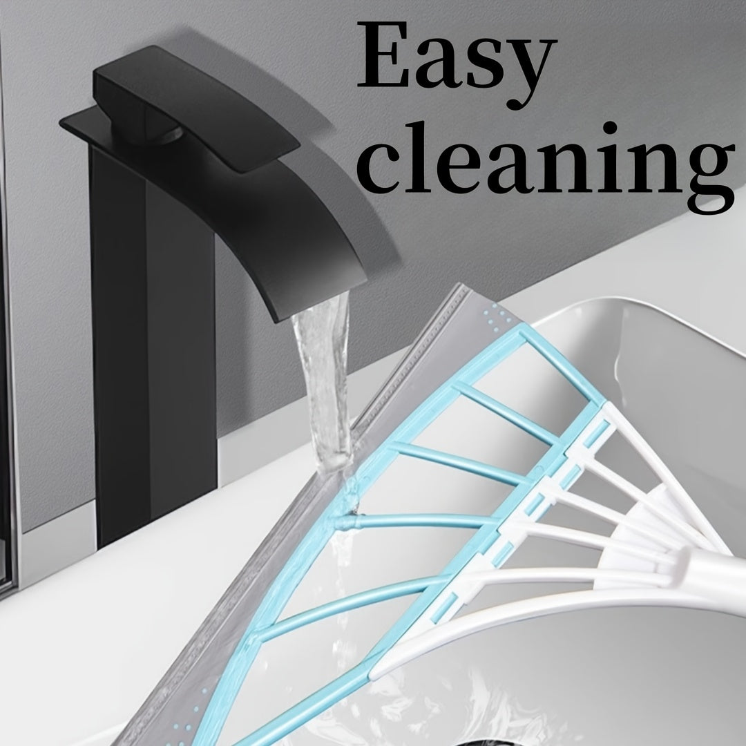 Rastrillo para cabello antiadherente de múltiples habitaciones con agua y aspirador de agua Wizard azul y blanco