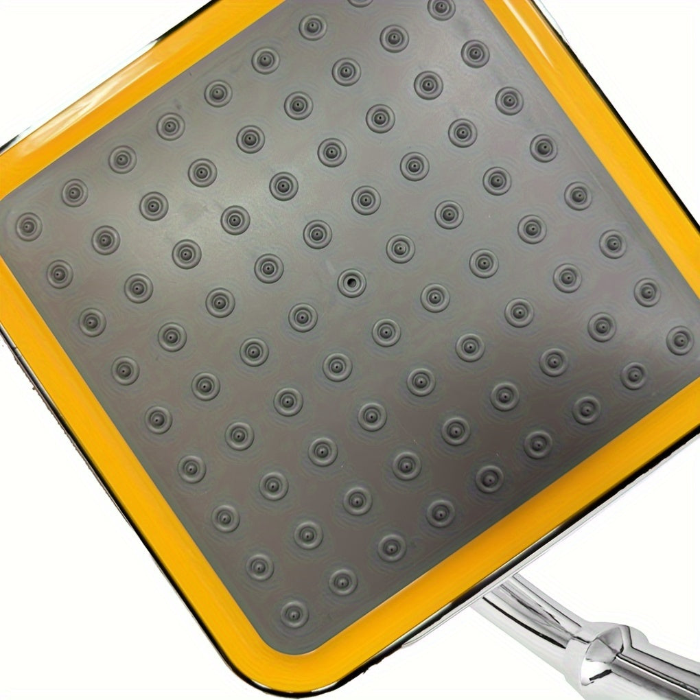 22.86 cm Chrome ABS Rainfall Shower Head Water-Saving Handheld Extension Arm Bathroom