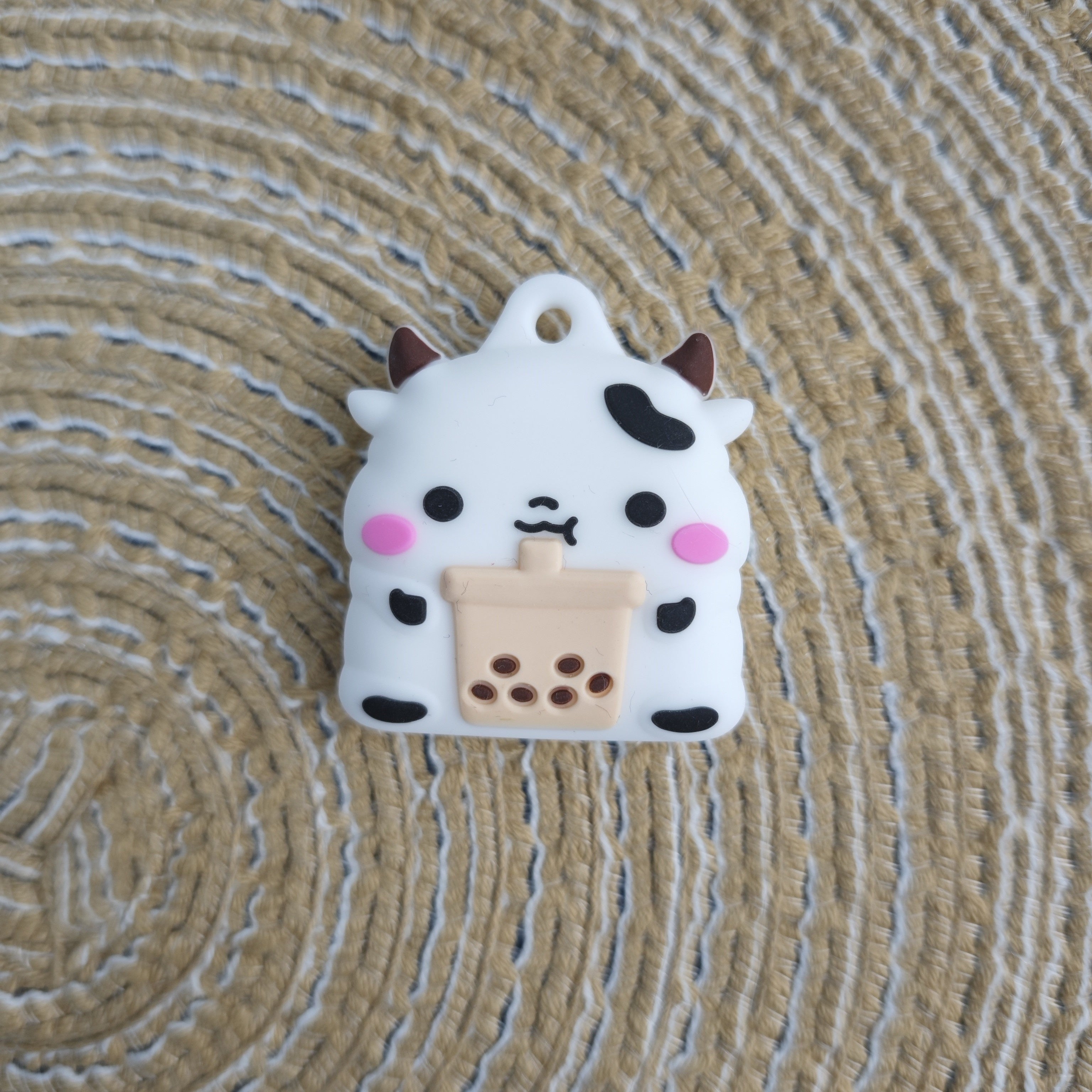 Unisex Silicone Airtag Case Keychain Animal Food Theme Protective Covers