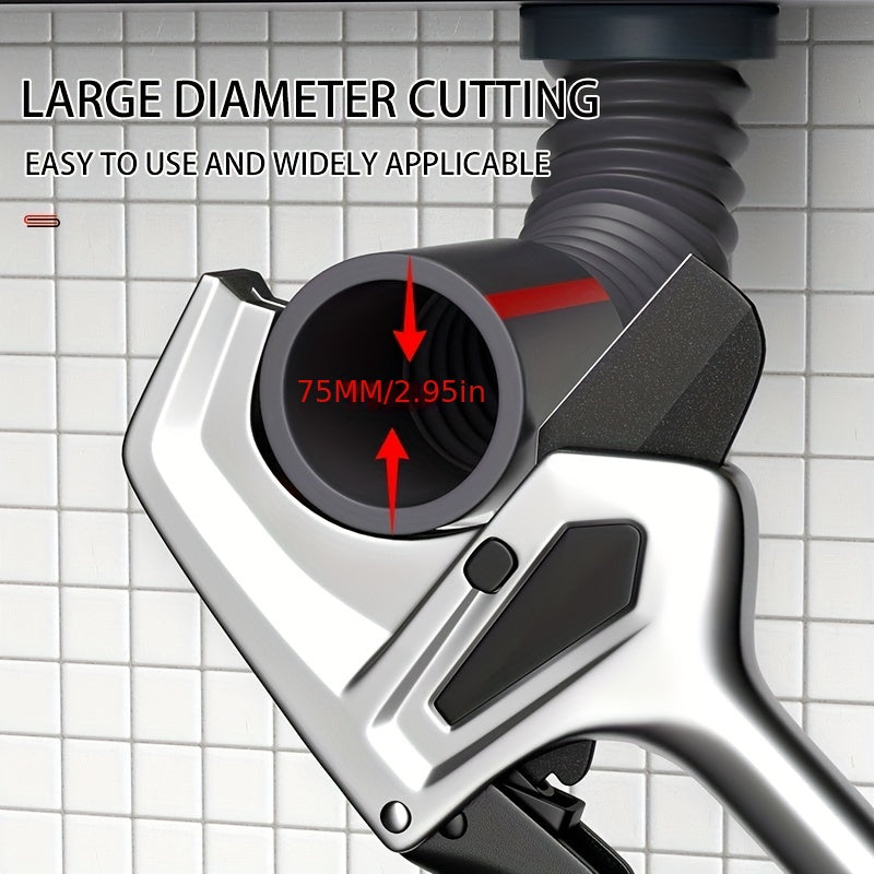 Industrial Grade Pipe Cutter Scissors for Cutting Tubing and Pipes PVC PVC ABS PE Vinyl Rubber