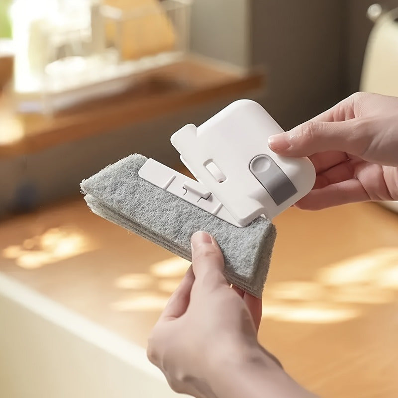 Многофункциональная гибкая щетка для очистки канавок с отсоединяемой ручкой