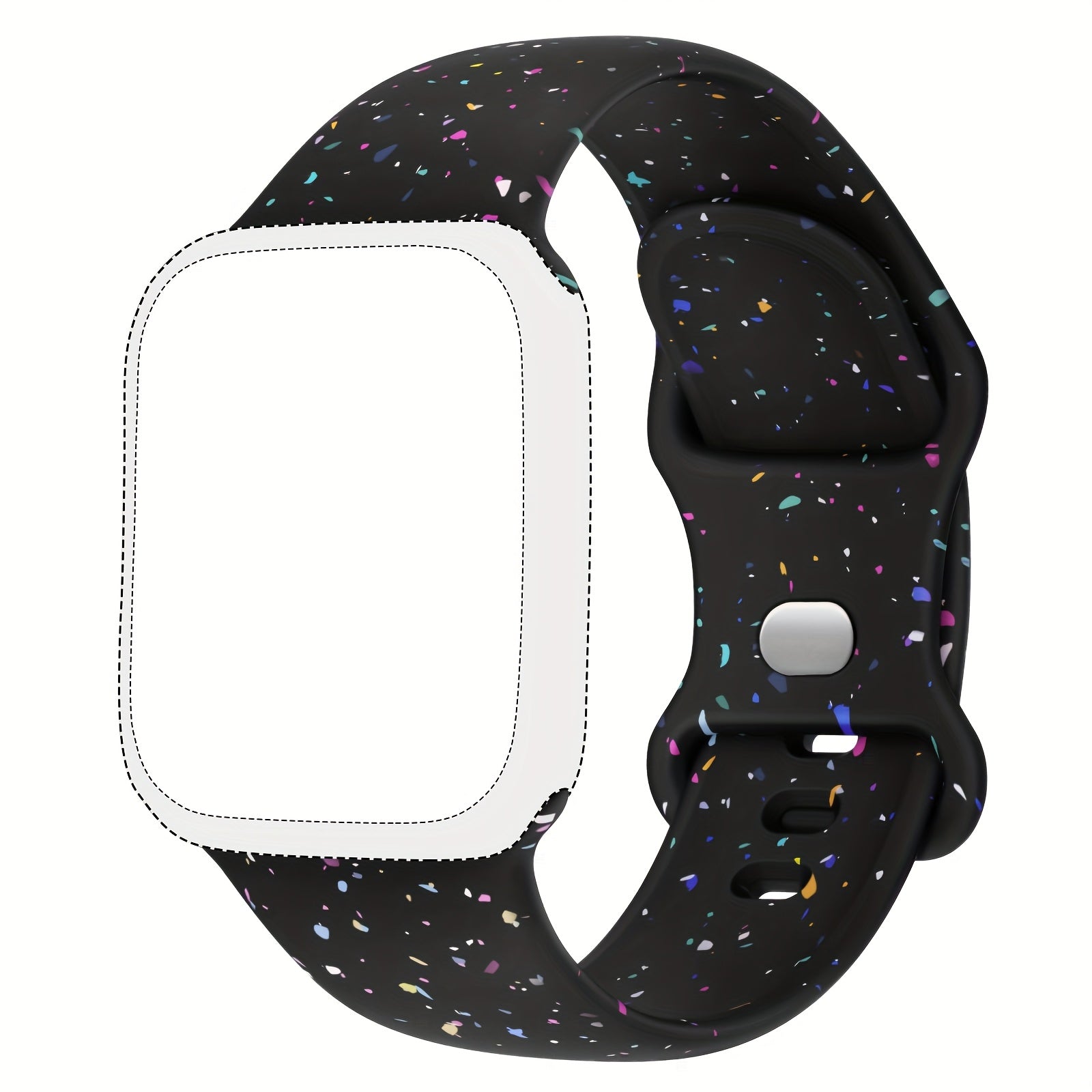 Silicone Sports Watch Band for Men Women Waterproof Compatible with 38mm 49mm Smartwatch