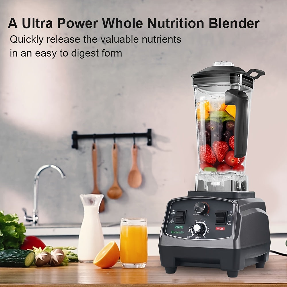 2200W Tijorat blenderi, sharbat tayyorlash uchun, oziq-ovqat protsessori, muz maydalagich, 2000ml