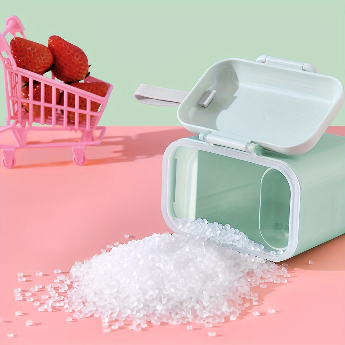 Baby Feeding Dispenser Portable Milk Powder Container with Scoop Leakproof Storage for Travel