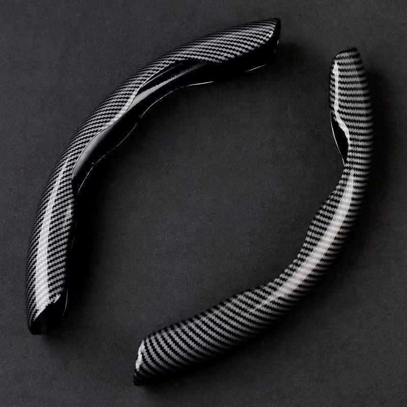 Non-Slip Carbon Fiber Steering Wheel Cover Universal Fit Drive Safely