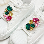 Unisex Acrylic Rhinestone Shoe Charms Removable Decor Shoe Accessory