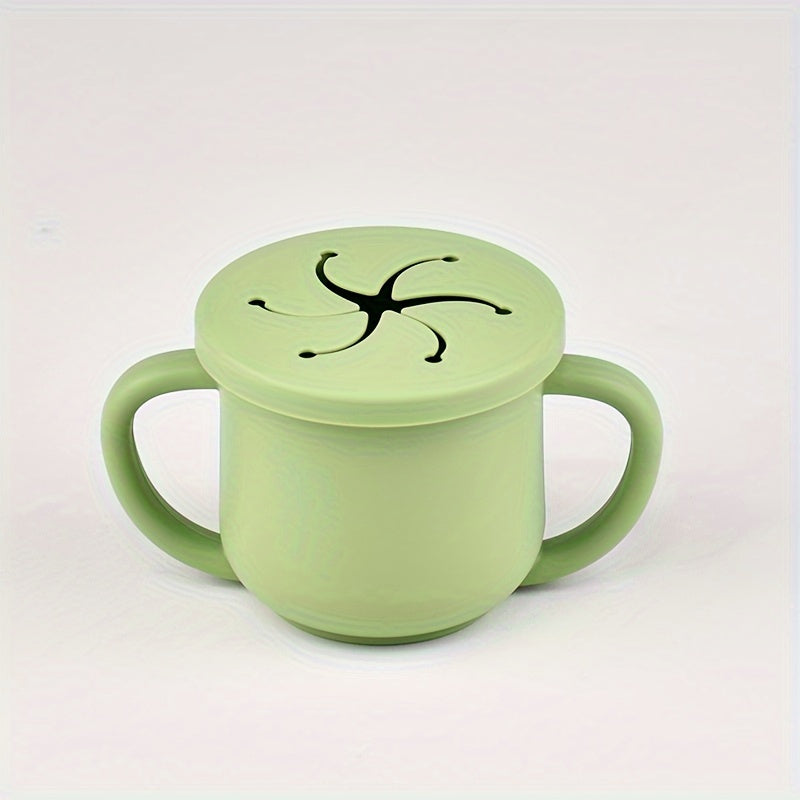 Bolalar va kichkina bolalar uchun yopingan qopqog'li bolalar uchun yuviladigan silikon yuviladigan oziq-ovqat saqlash uchun BPA-free mevalar va atıştırmalıklar uchun 0-3 yosh