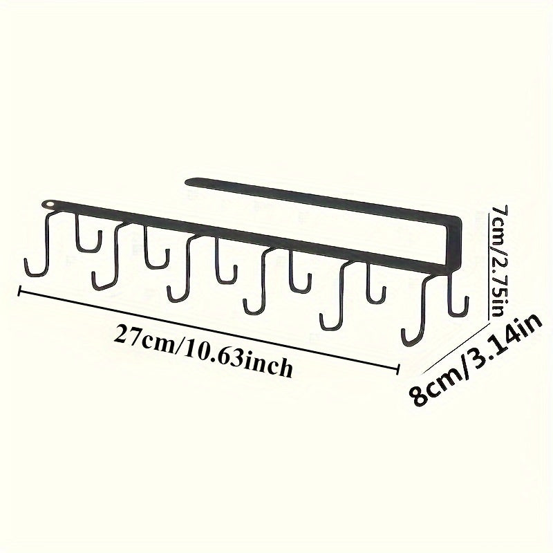 Oshxona saqlash uchun javon ostidagi metall chashka ushlagichlar. Kofe va asboblar uchun joyni tejovchi tashkilotchilar. Ko'p funksiyali uy bezak aksessuarlari ushlagichlar.