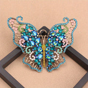 Butterfly Brooch Rhinestones Elegant Jewelry for Clothing Bags Hats