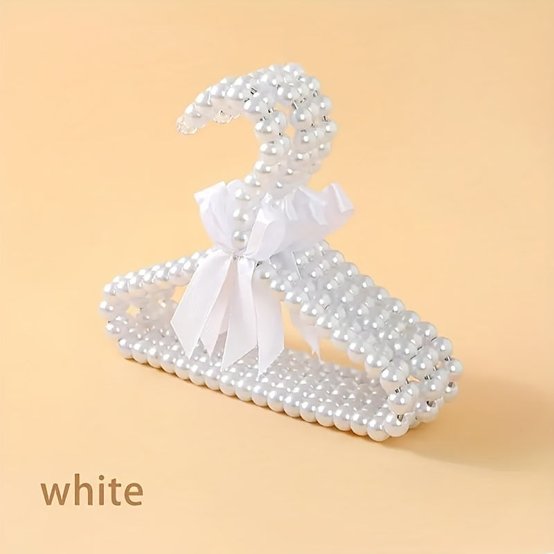 Set of 3 5 or 10 Mini Small Plastic Hangers with Bow Design for Clothes Storage Organizer