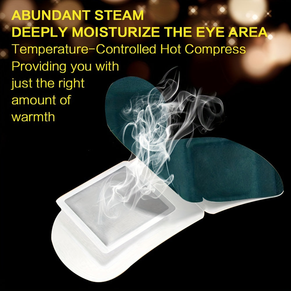 10-ta Lutein Steam Eye Masks o'z-o'zini isitadigan, bir martalik, uyqu va sayohat uchun