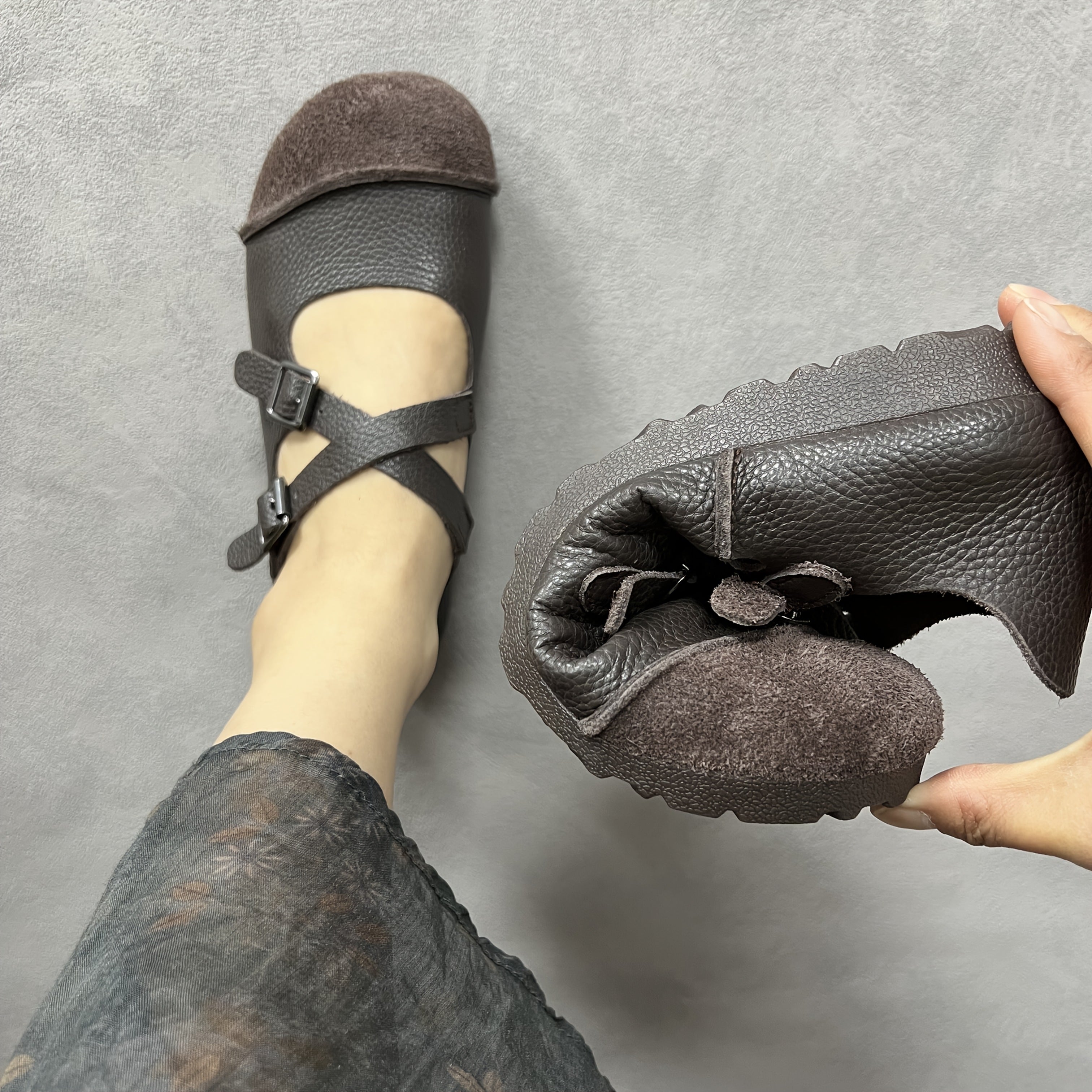 Women's Breathable Flat Shoes Casual Slip-On All-Season Mary Janes