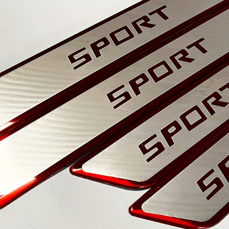 4 Pcs Stainless Steel Anti Scratch Wear-Resistant Door Threshold Protection Strips