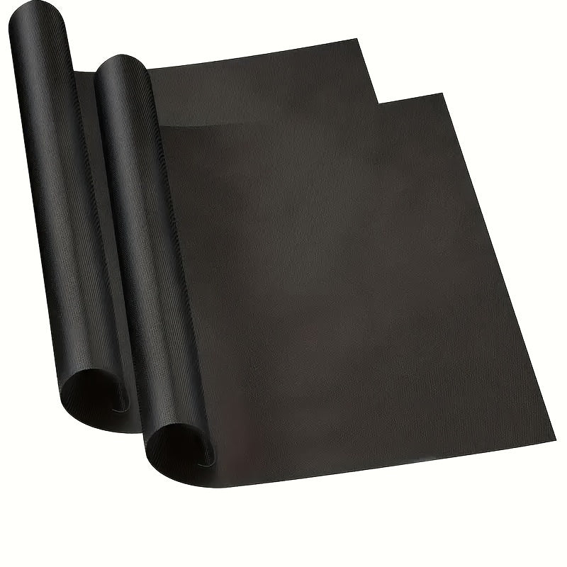 Set of 2 Non-Stick Oven Liners 40x33cm Washable BPA Free for Electric Gas Microwave