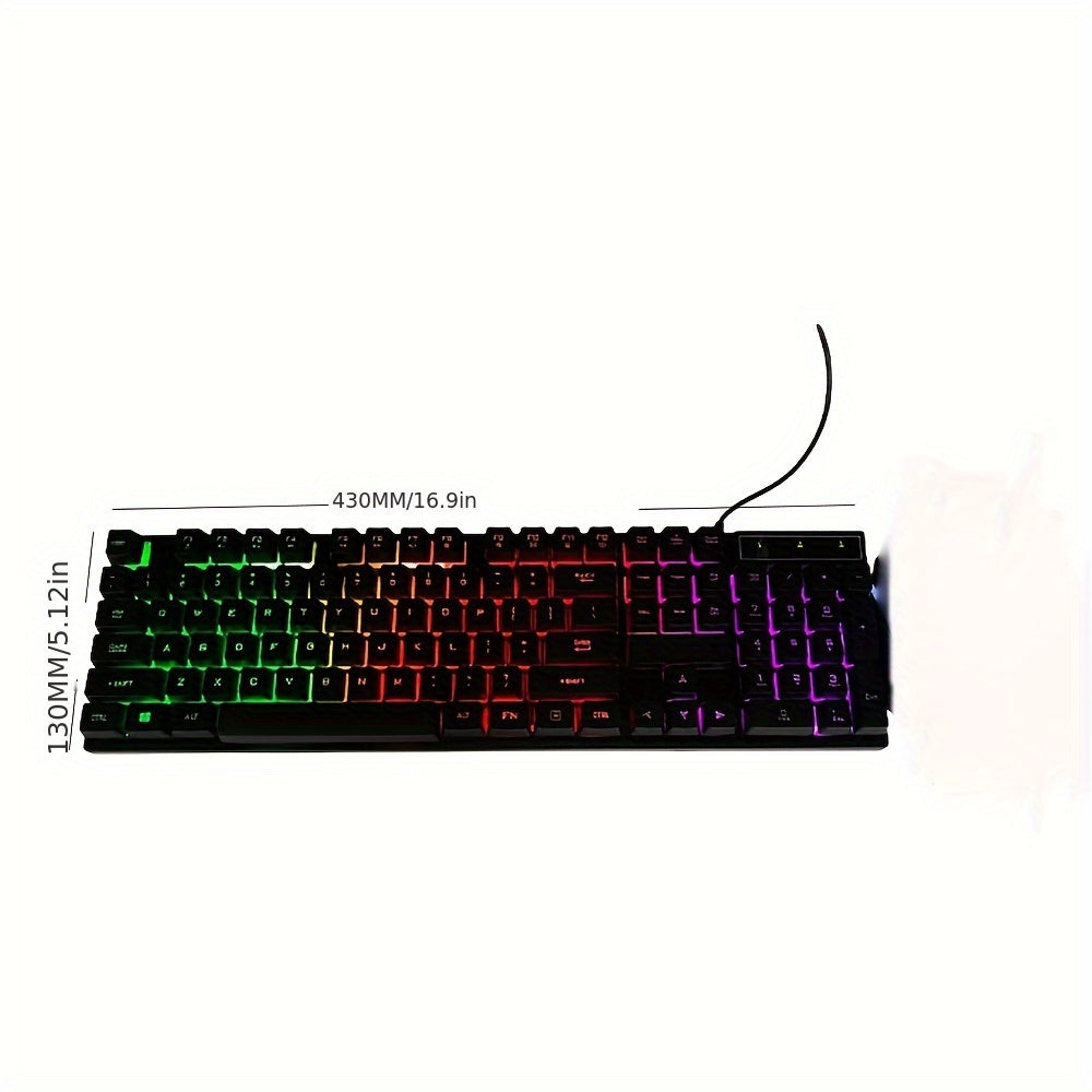 Teclado mecánico para juegos con sensación mecánica luminosa para oficina y juegos
