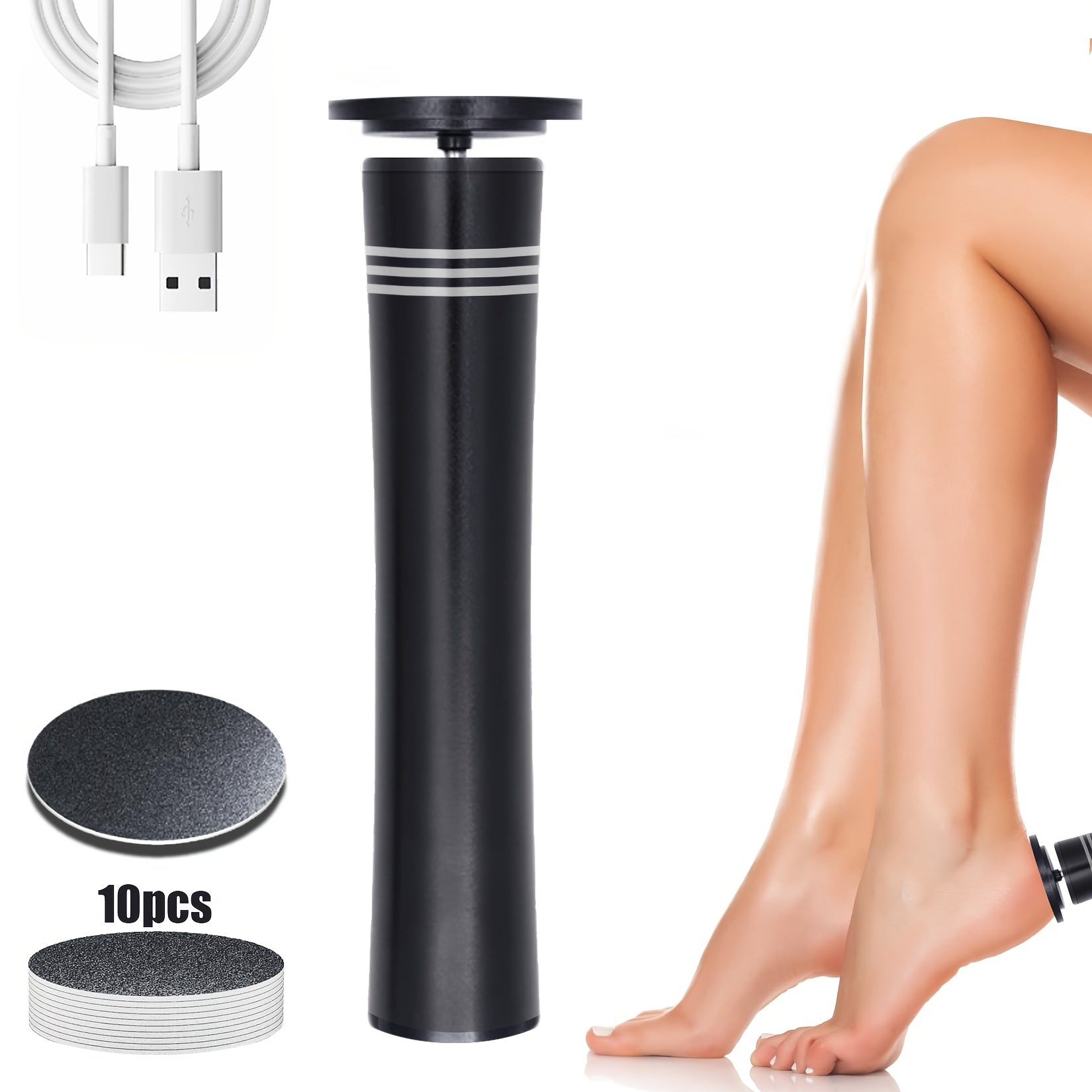 Electric Foot Callus Remover Rechargeable Lithium Battery USB Charging Pedicure Tool