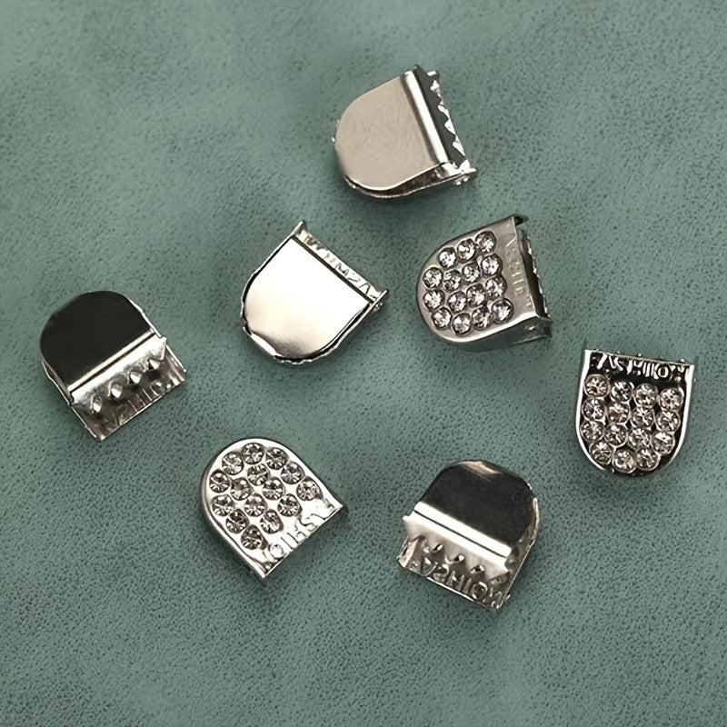 8 Pcs Steel No-Tie Shoelace Clips for Sneakers, Durable Metal Buckles