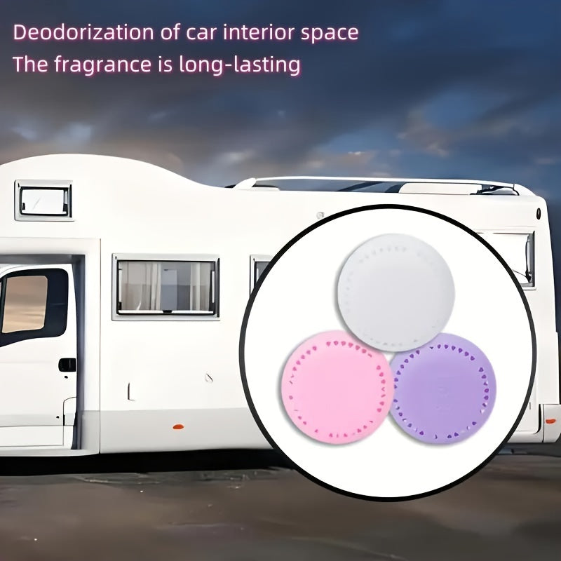 Set of 10 Long-Lasting Scented Air Fresheners in Protective Shells for Home Car Bathroom