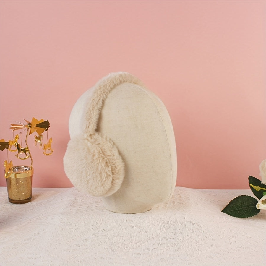 Warm Winter Earmuffs for Women Soft Cozy Flexible Fit Easy to Clean Polyester Blend