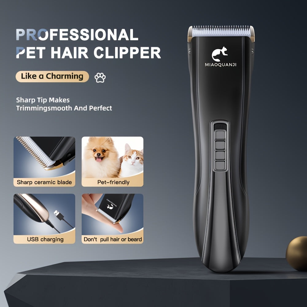 Electric Pet Hair Clipper USB Rechargeable for Dogs and Cats