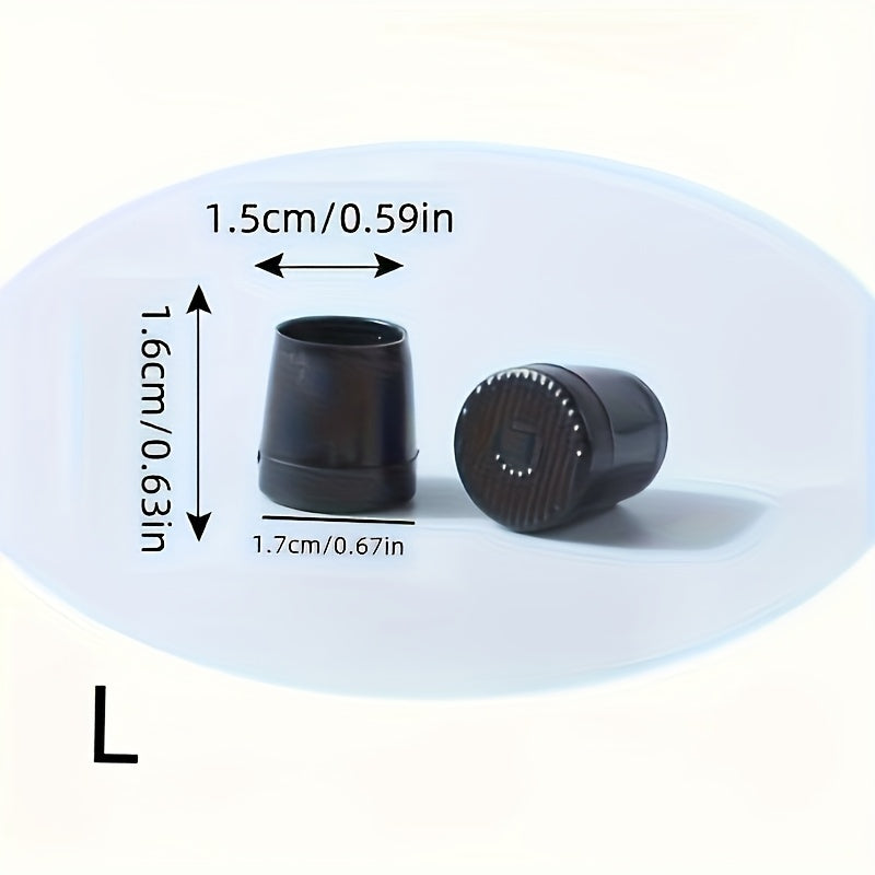 Women Plastic Heel Inserts Silent Non-Slip Shoe Cushions 4 Sizes