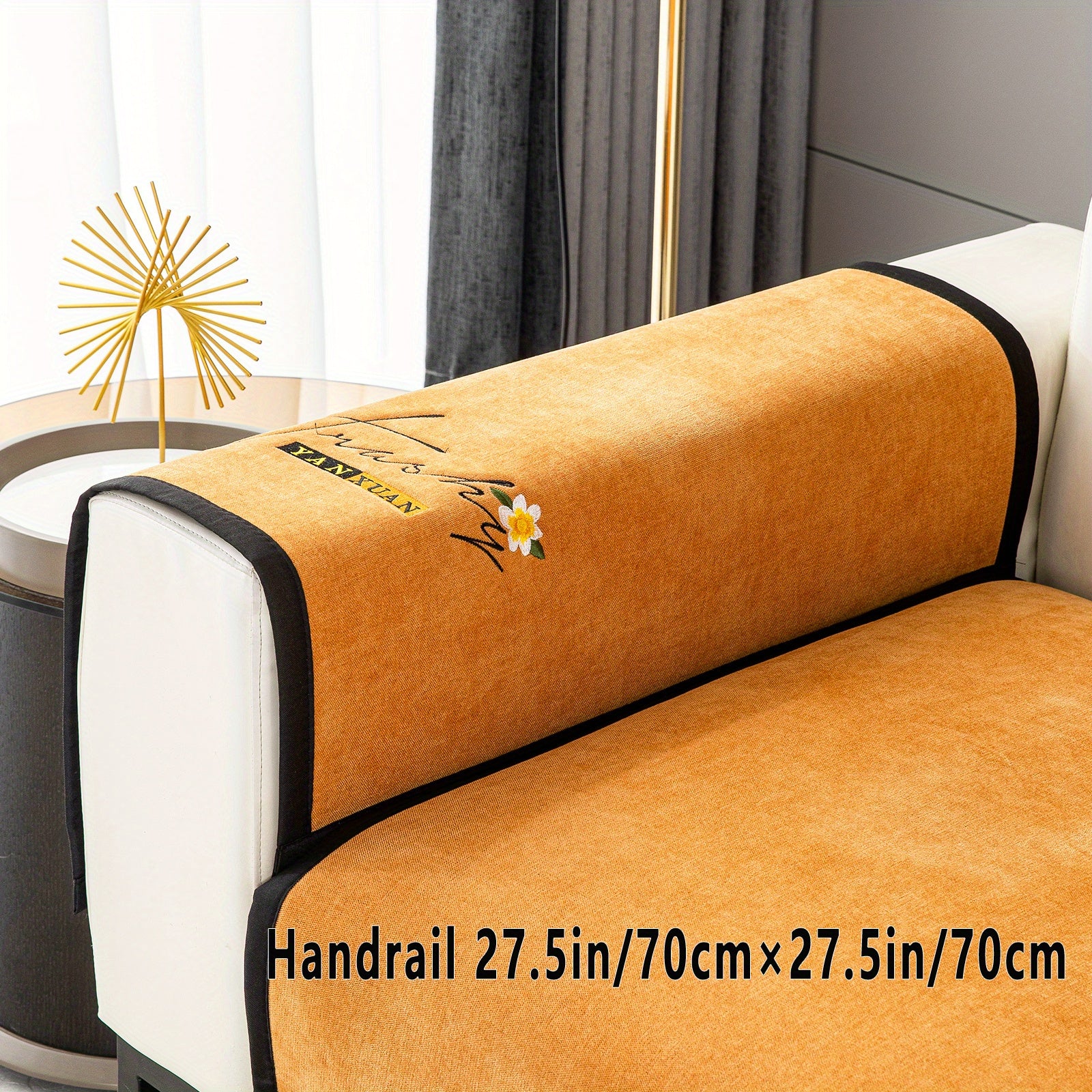 Chenille Sofa Slipcover All Seasons Protects Furniture and Enhances Home Decor