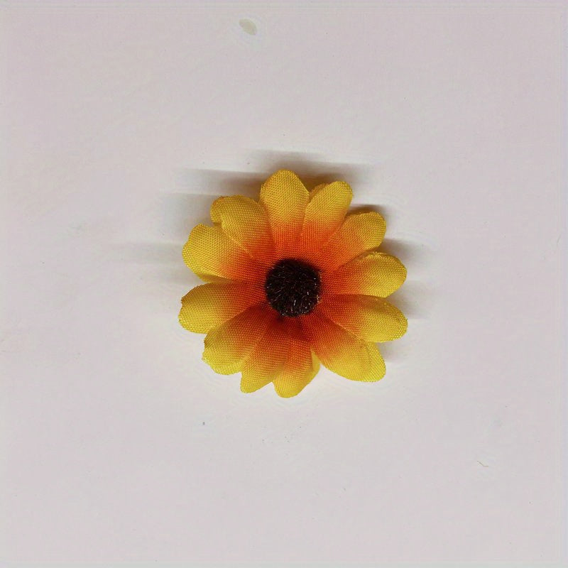 Artificial Daisy Flowers 100/200 Pieces 4cm Sunflower Heads for Decor